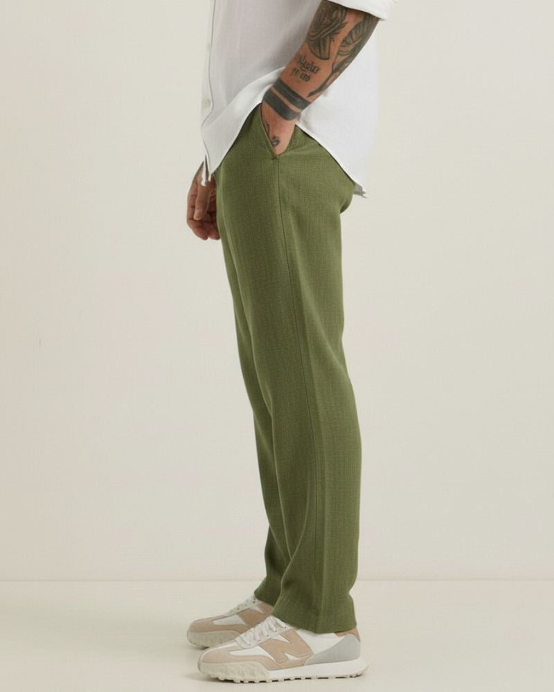 Green Linen Pant
