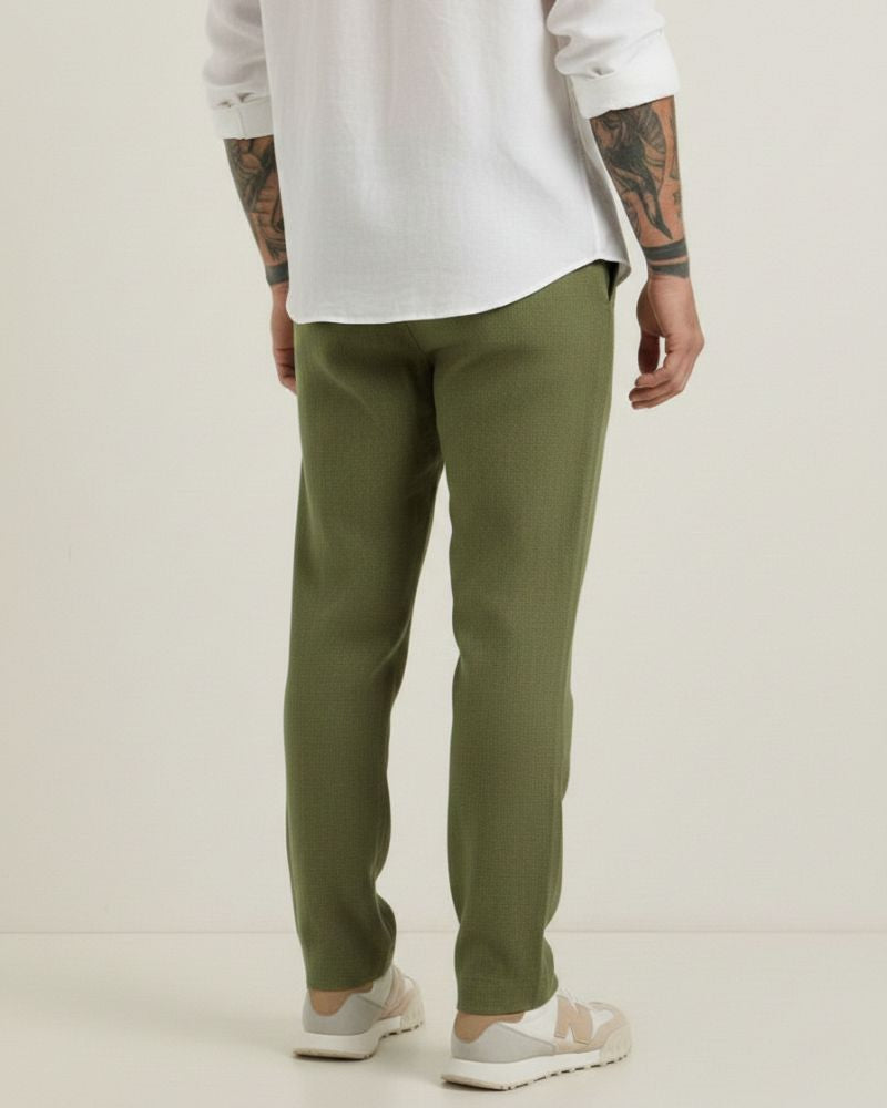 Green Linen Pant