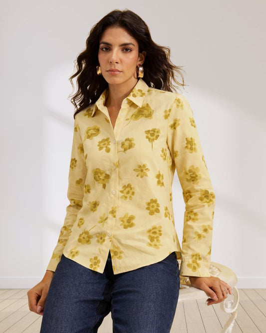 Abstract Floral Shirt