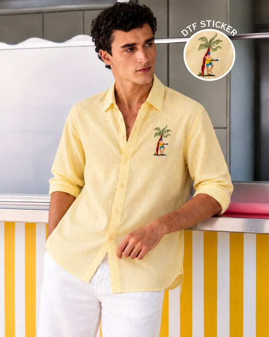 Yellow Linen Shirt