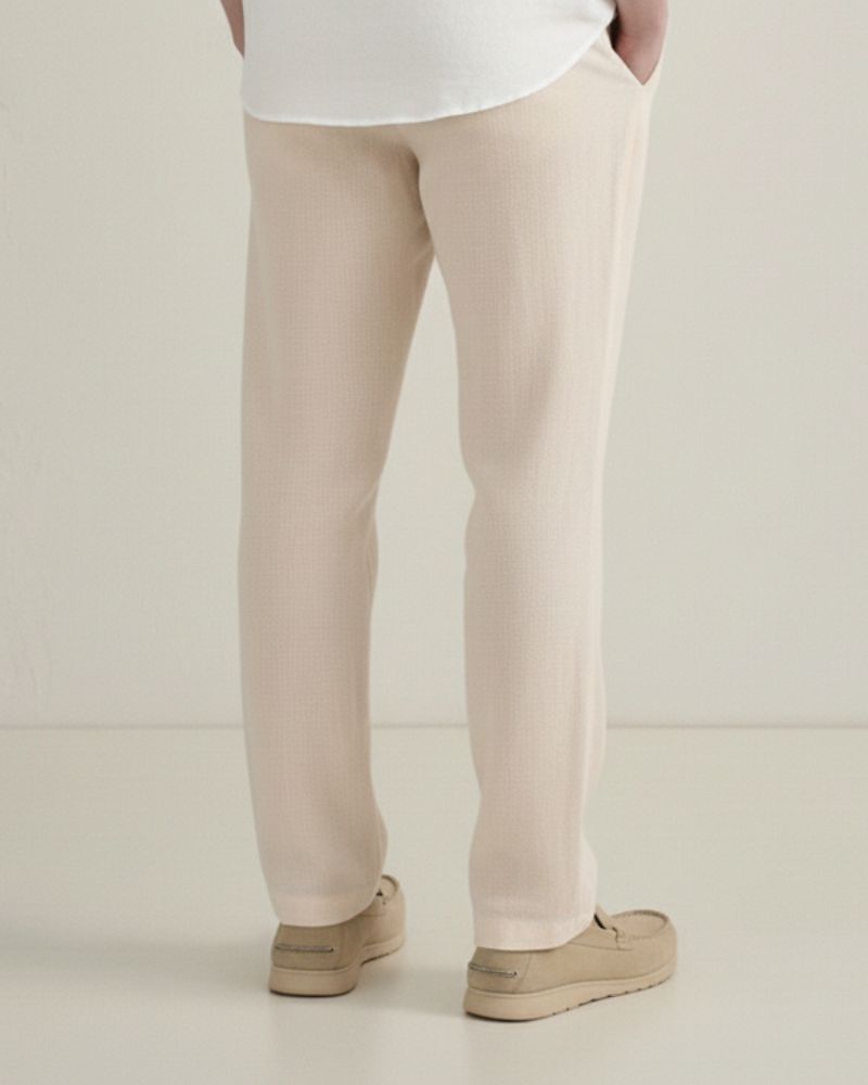 Beige Linen Pant
