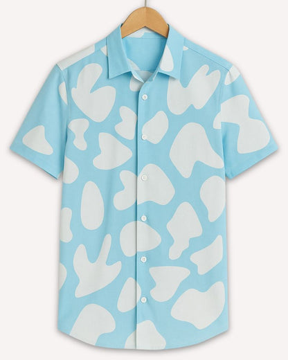 Sky Blue Abstract Shirt