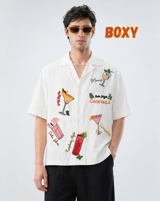 Cocktail Boxy Shirt