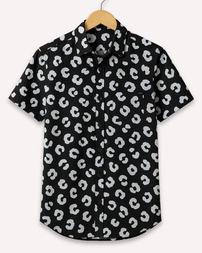 Abstract Print Jawan Shirt