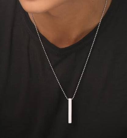 Cuboid Pendant With Chain