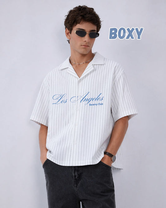 LA Stripes Boxy Shirt