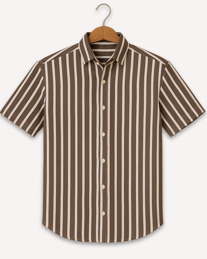 Multi-Stripes Grey Shirt
