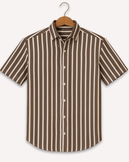 Multi-Stripes Grey Shirt