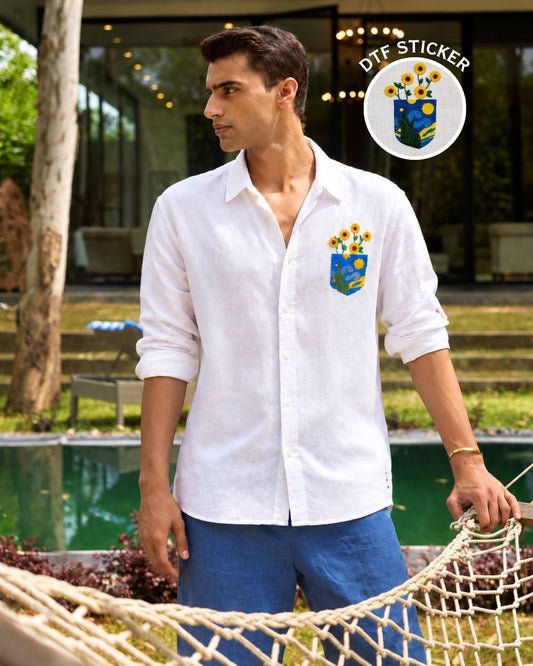 White Beach Linen Shirt