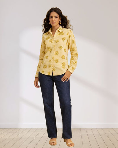 Abstract Floral Shirt