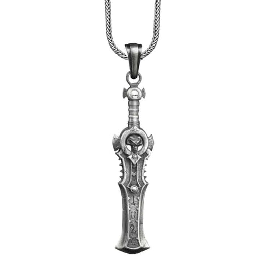 Gothic Blade Pendant With Chain