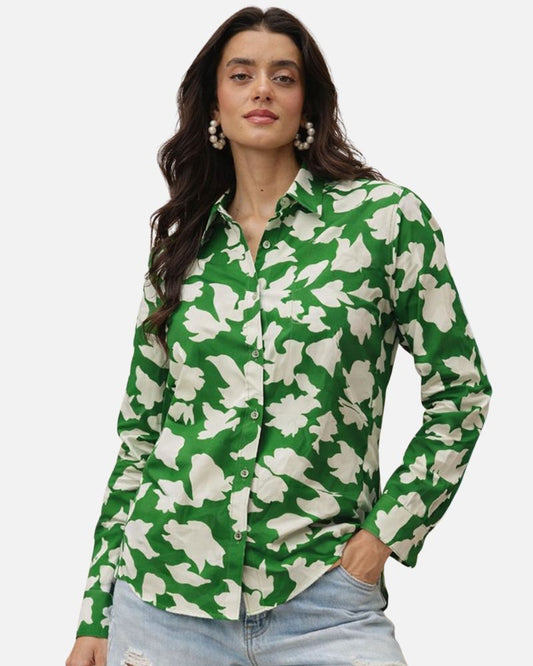 Abstract Green Shirt