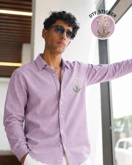 Lavender Linen Shirt