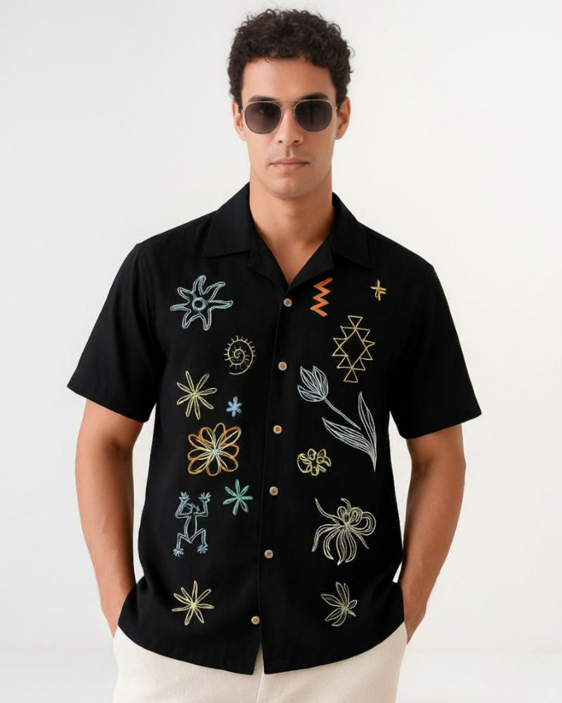 Ocean Art Black Shirt