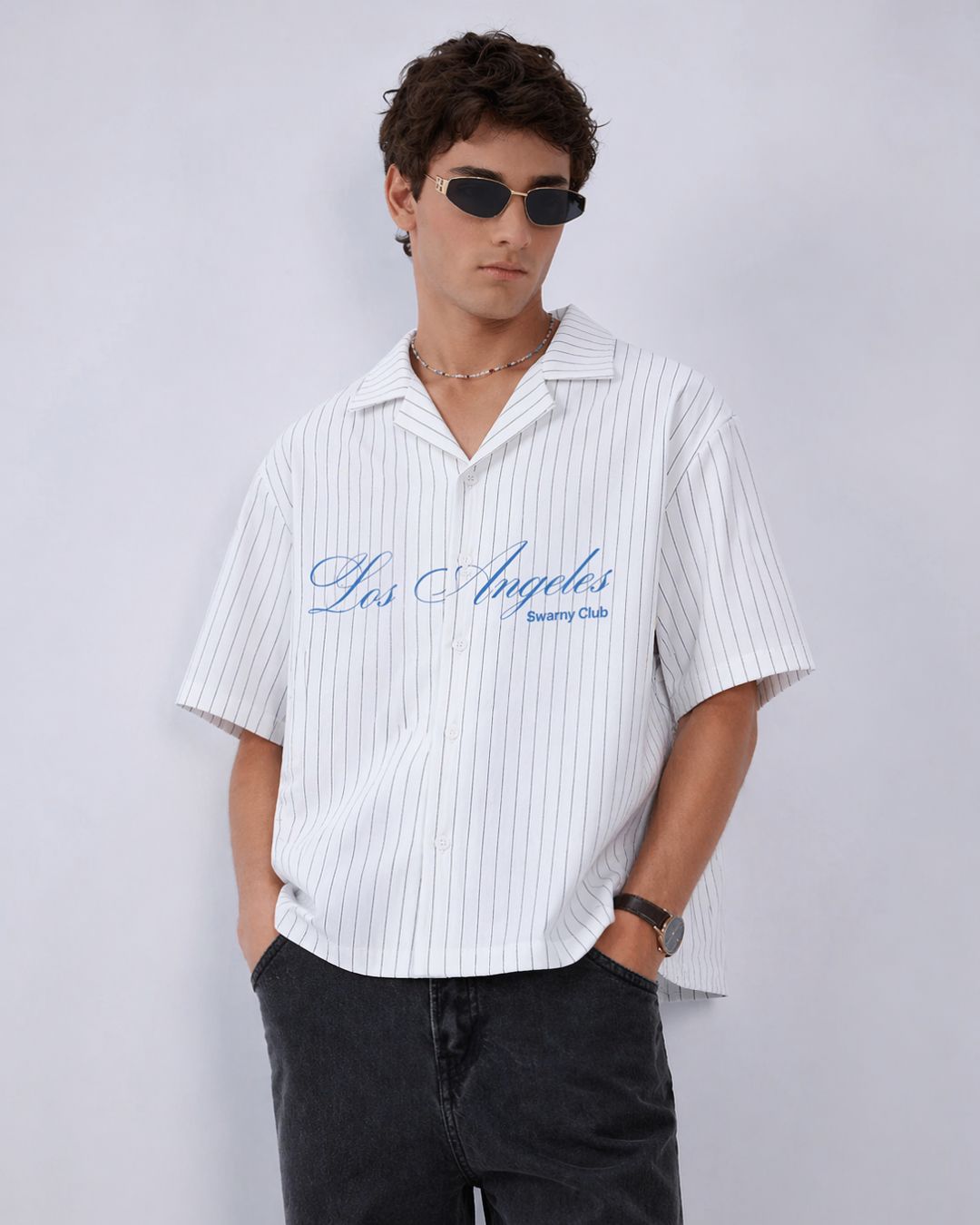 LA Stripes Boxy Shirt