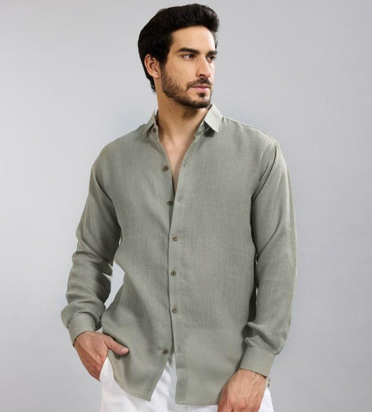 Grey Linen Shirt