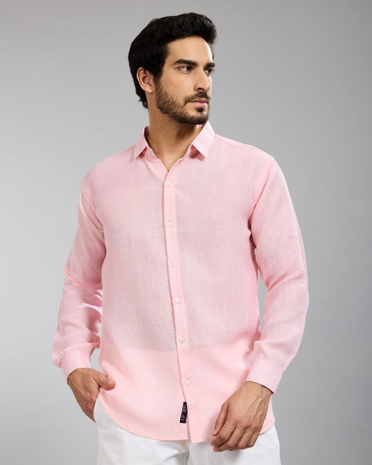 Pink Linen Shirt