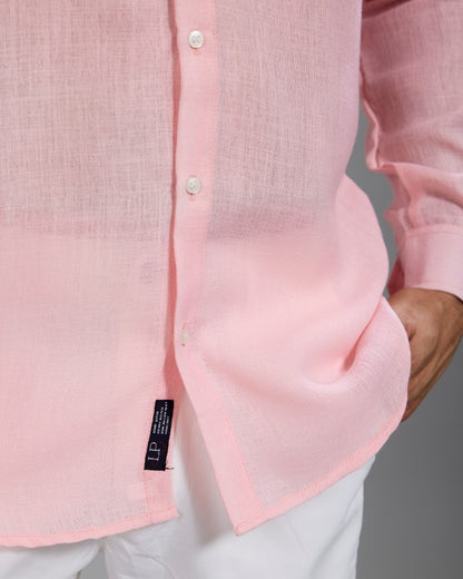 Pink Linen Shirt