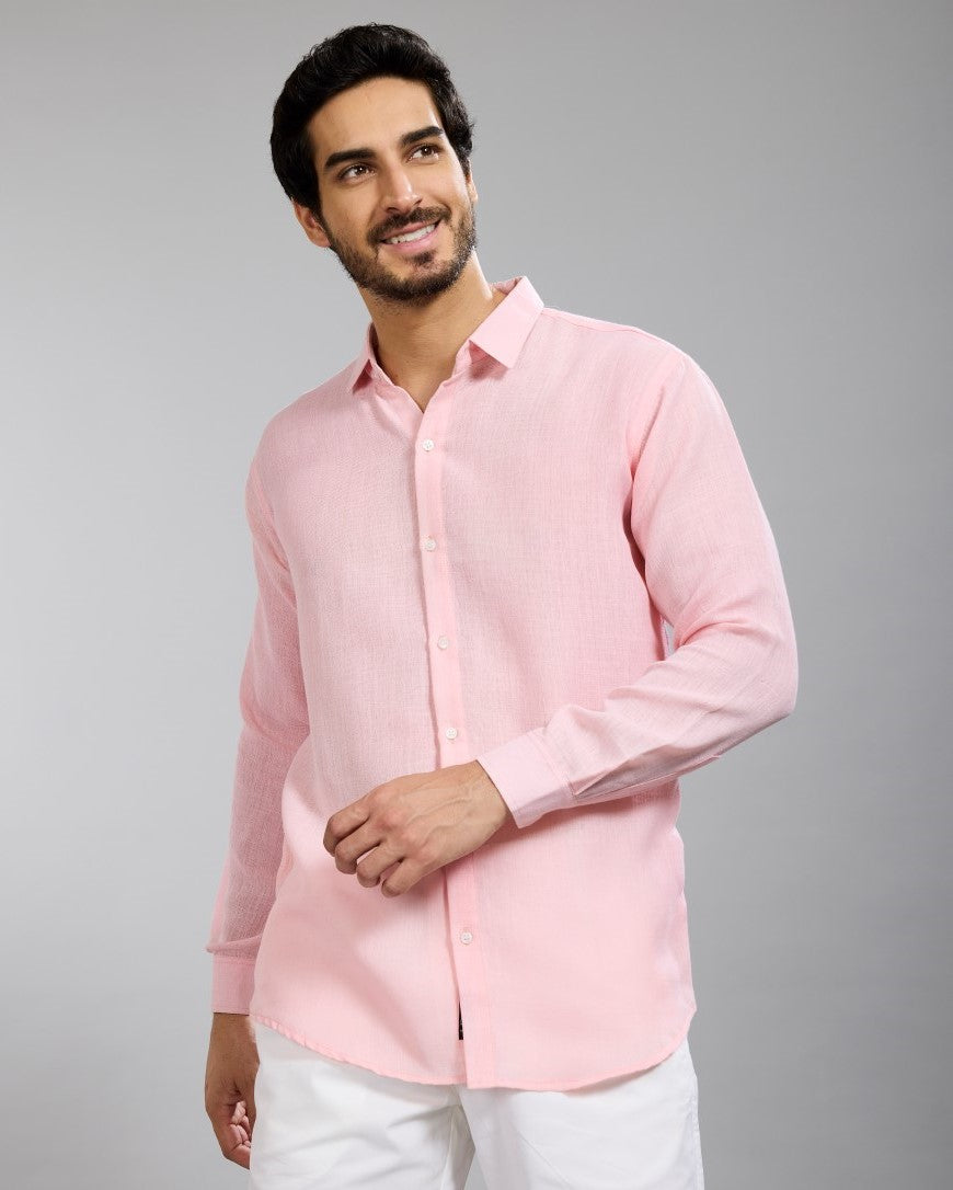 Pink Linen Shirt