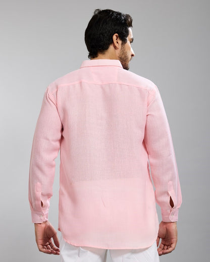 Pink Linen Shirt