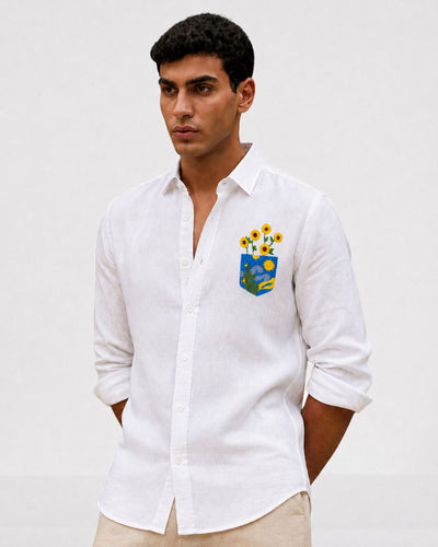 White Beach Linen Shirt
