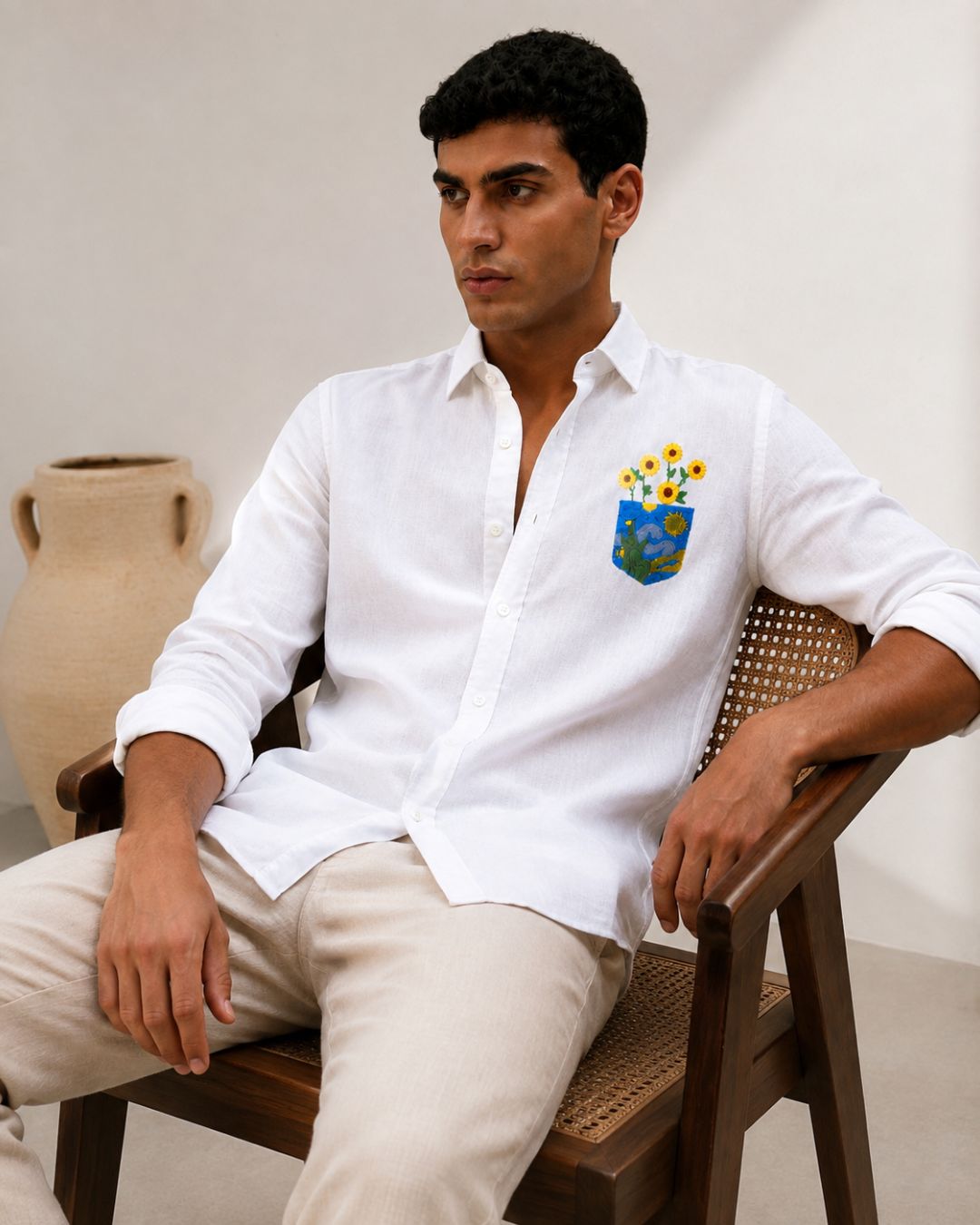 White Beach Linen Shirt