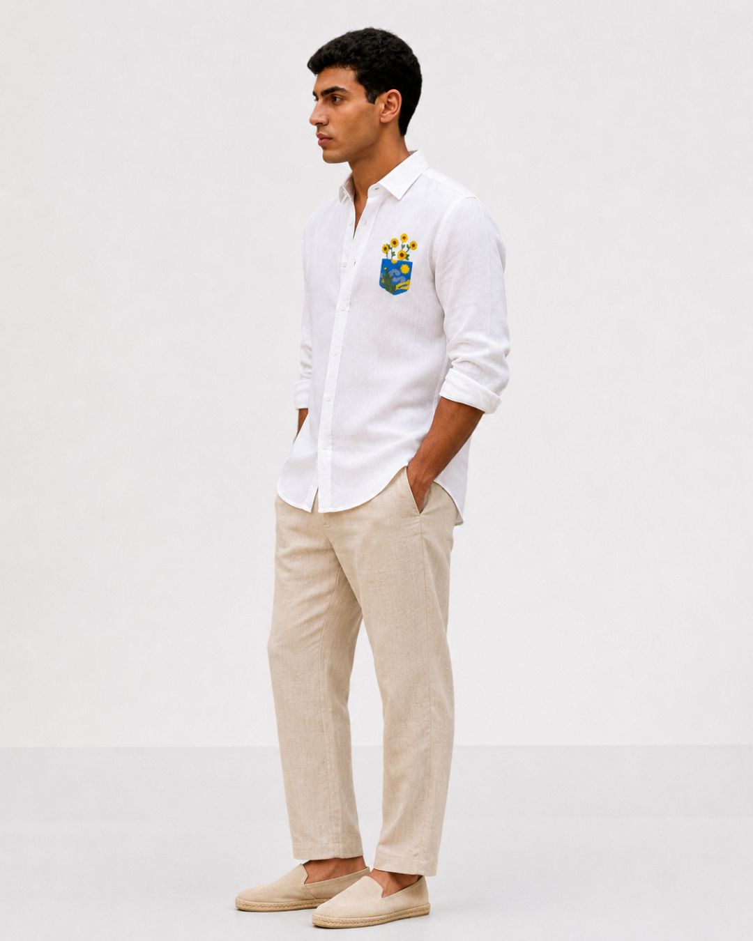 White Beach Linen Shirt