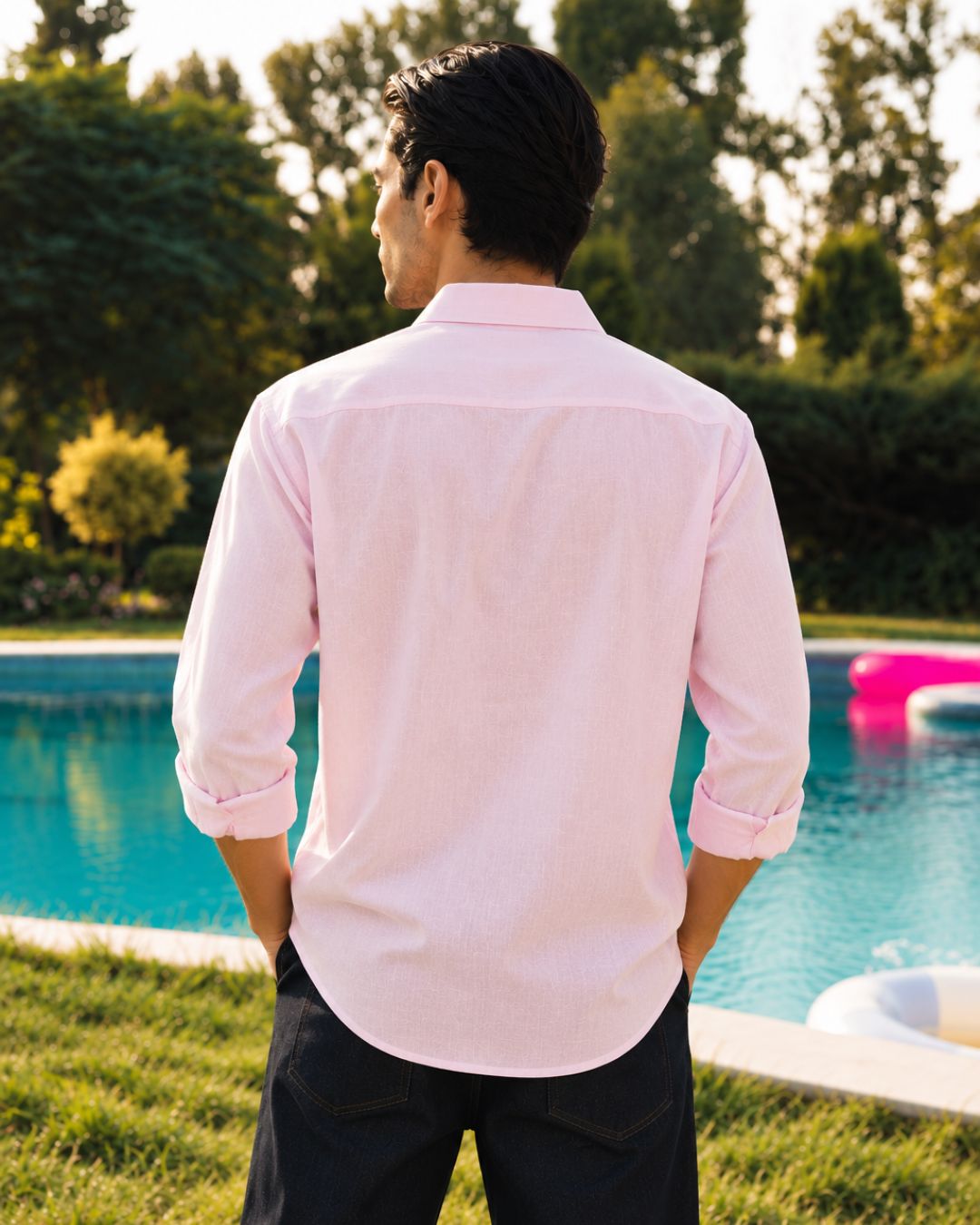 Pink Linen Shirt