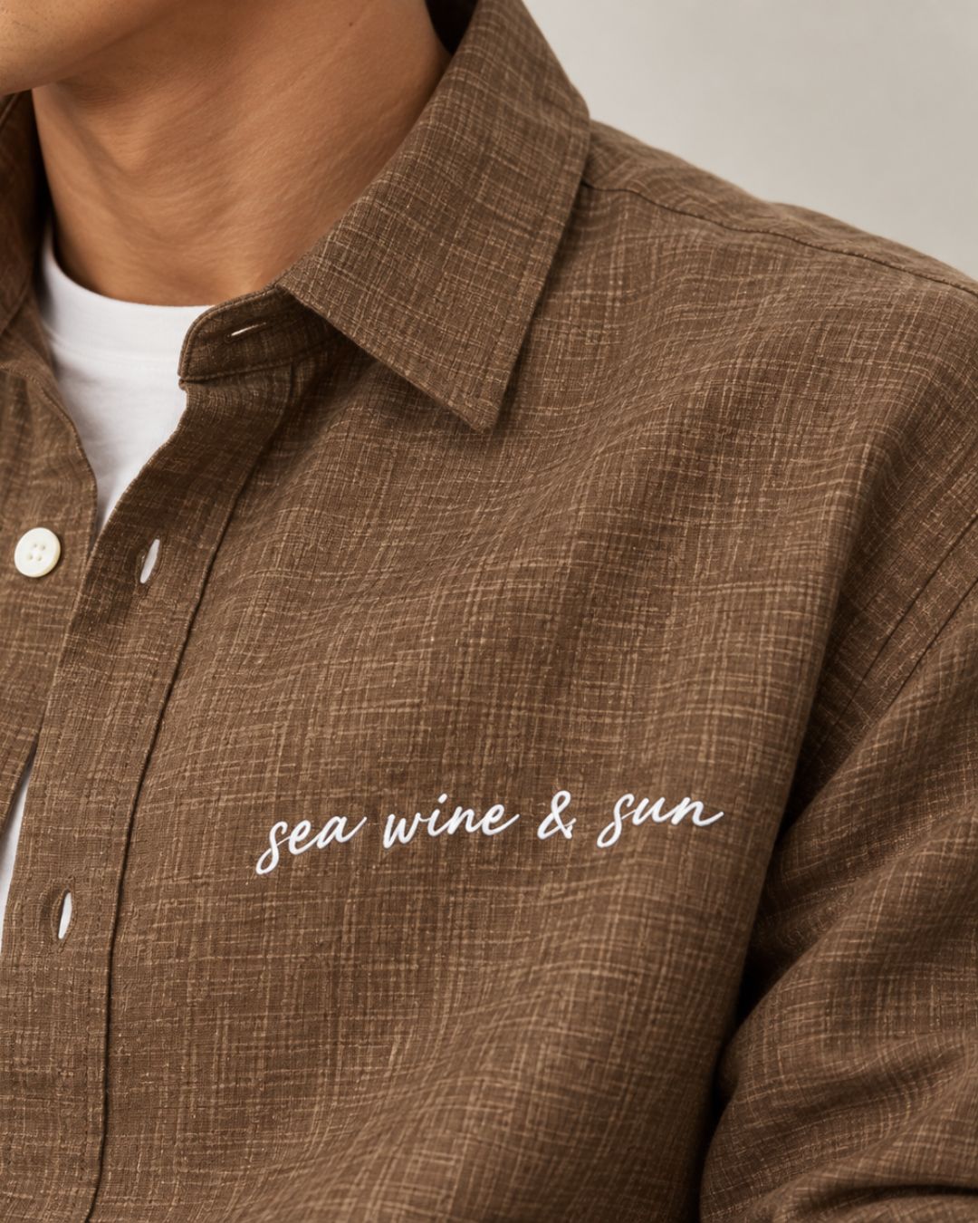 Brown Linen Shirt