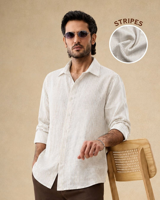 Pencil Stripes Linen Shirt