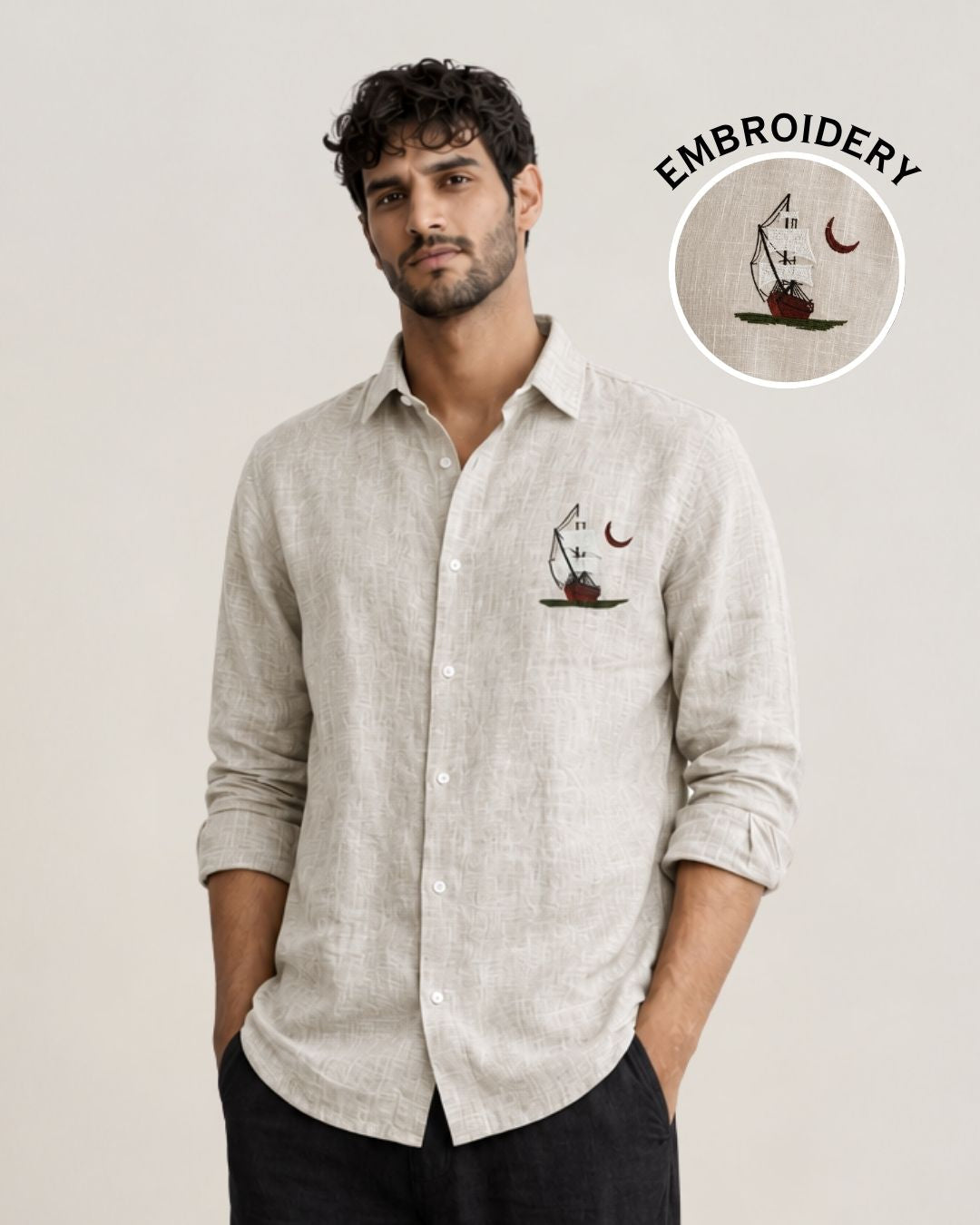 Sailboat Linen Shirt