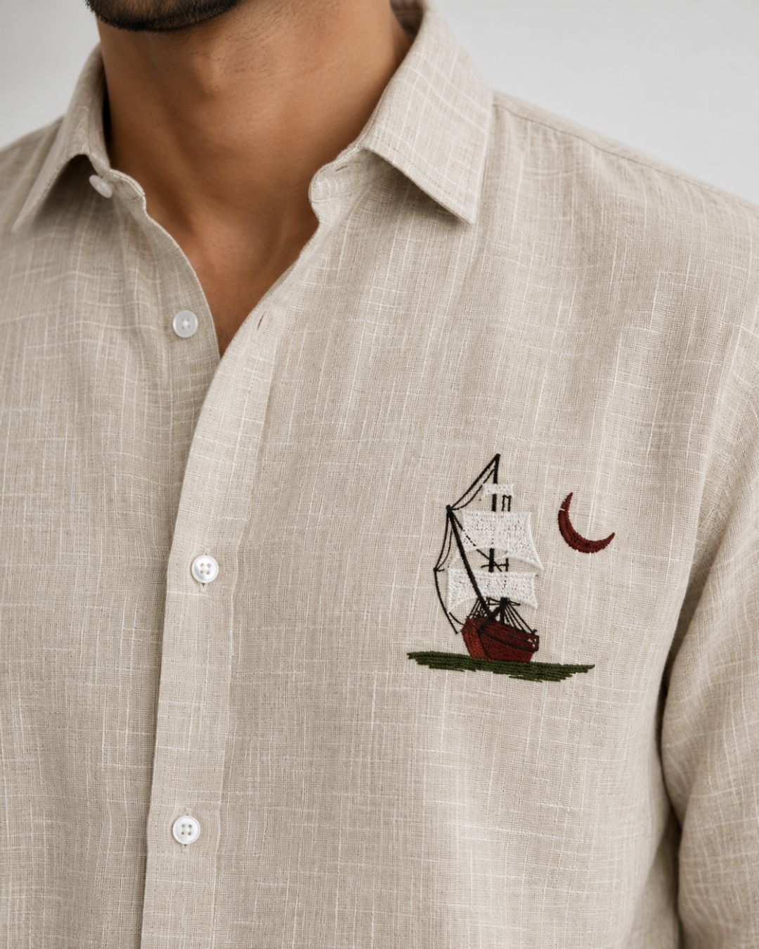 Sailboat Linen Shirt