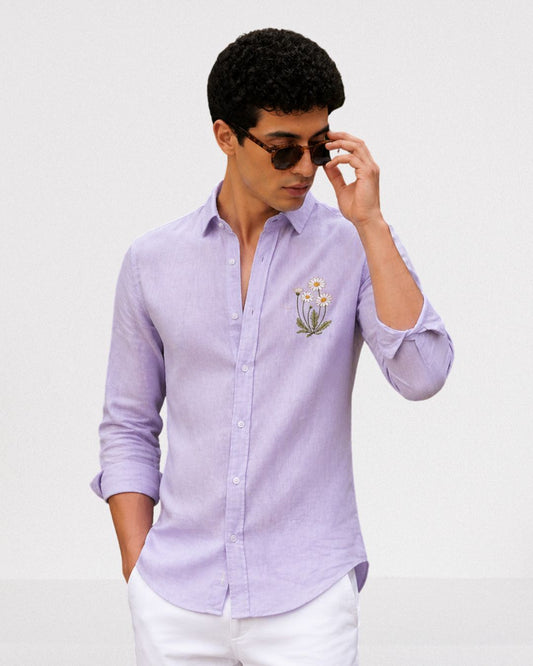 Lavender Linen Shirt