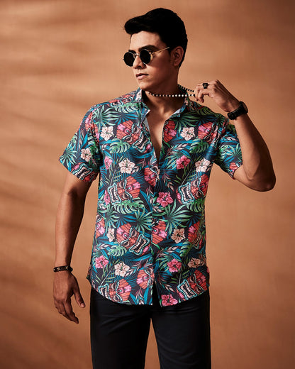 Half sleeve print shirt, goa shirts, stylish shirts