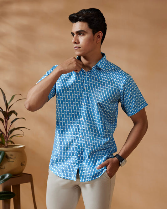 Men printed shirts online, stylish shirts, half sleeve shirt