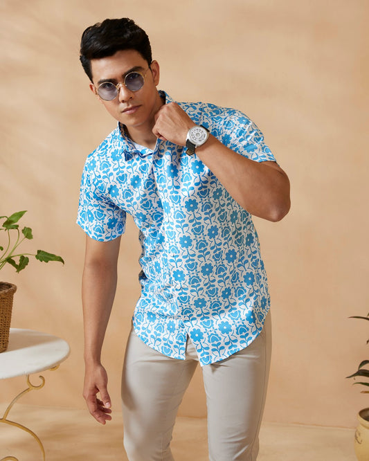 Floral Casual Shirt, Men's shirts online, printed men's shirts
