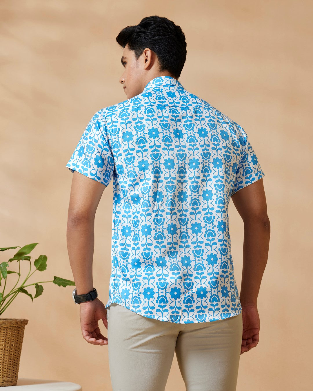 Floral Prints Blue Casual Shirt  Men shirts online low price