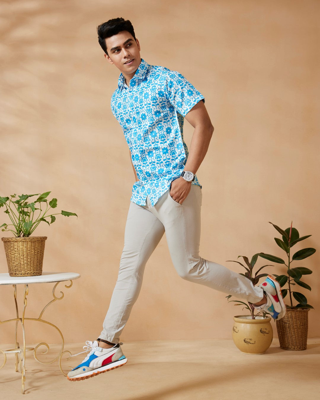 Floral Casual Shirt, Men's shirts online, printed men's shirts