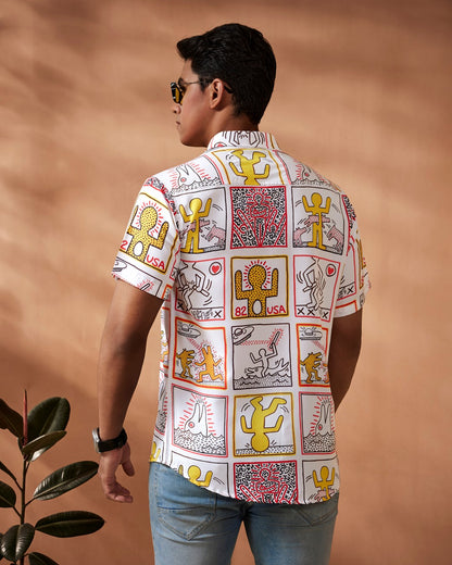 Print Casual Shirt, half sleeve shirt, stylish shirts