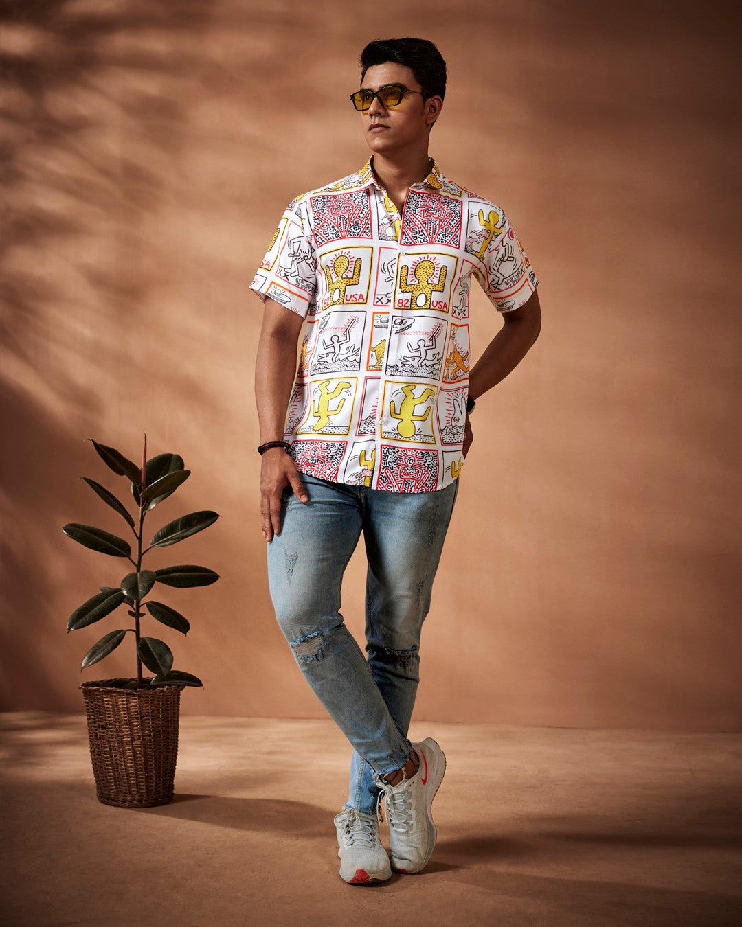 Print Casual Shirt, half sleeve shirt, stylish shirts