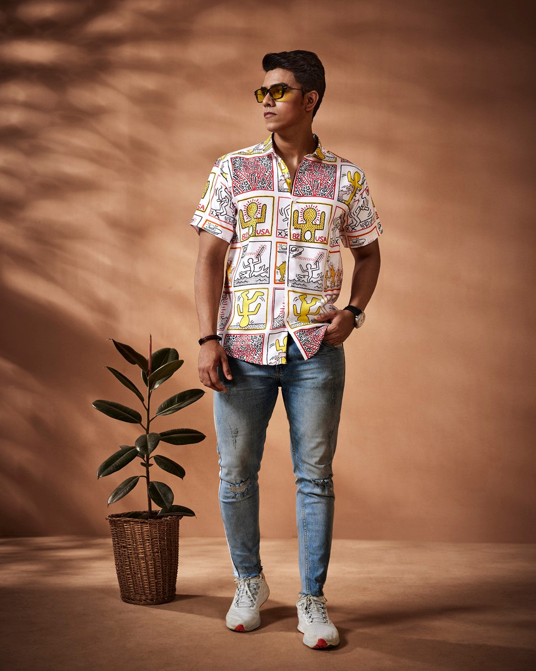 Print Casual Shirt, half sleeve shirt, stylish shirts