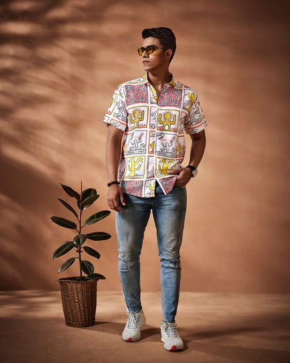 Print Casual Shirt, half sleeve shirt, stylish shirts