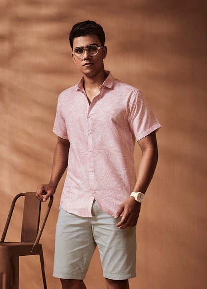 Pink casual shirt, New stylish shirts, Half sleeve shirt