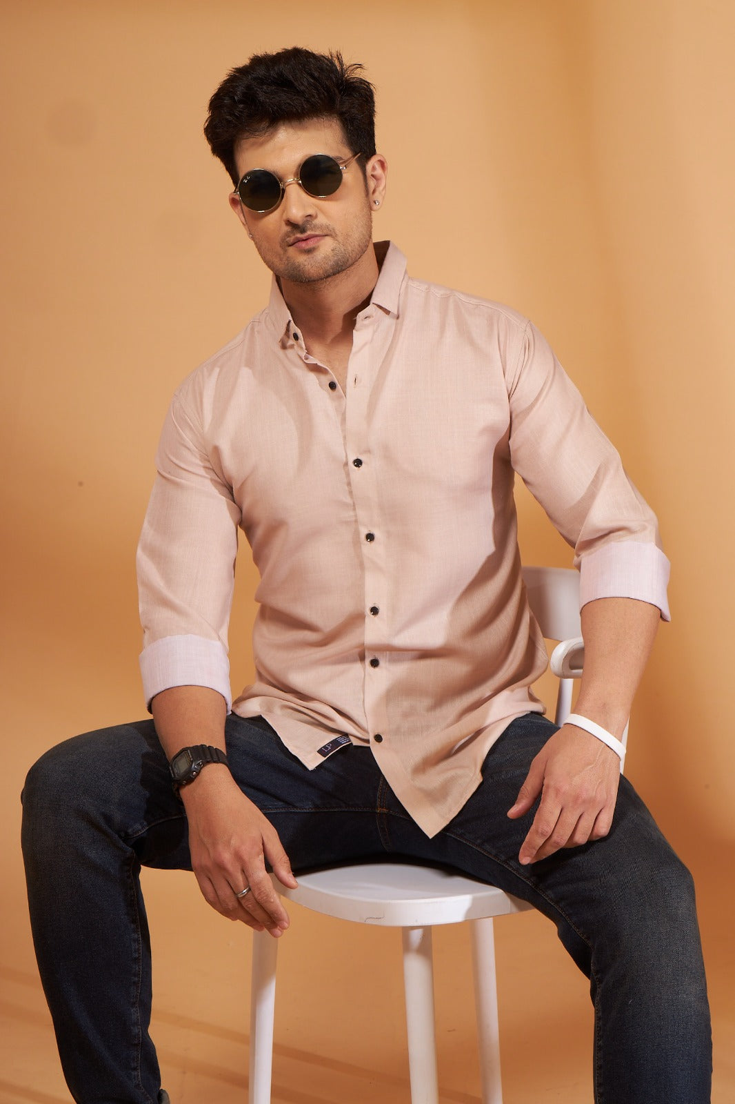 Solid Beige Color Shirt