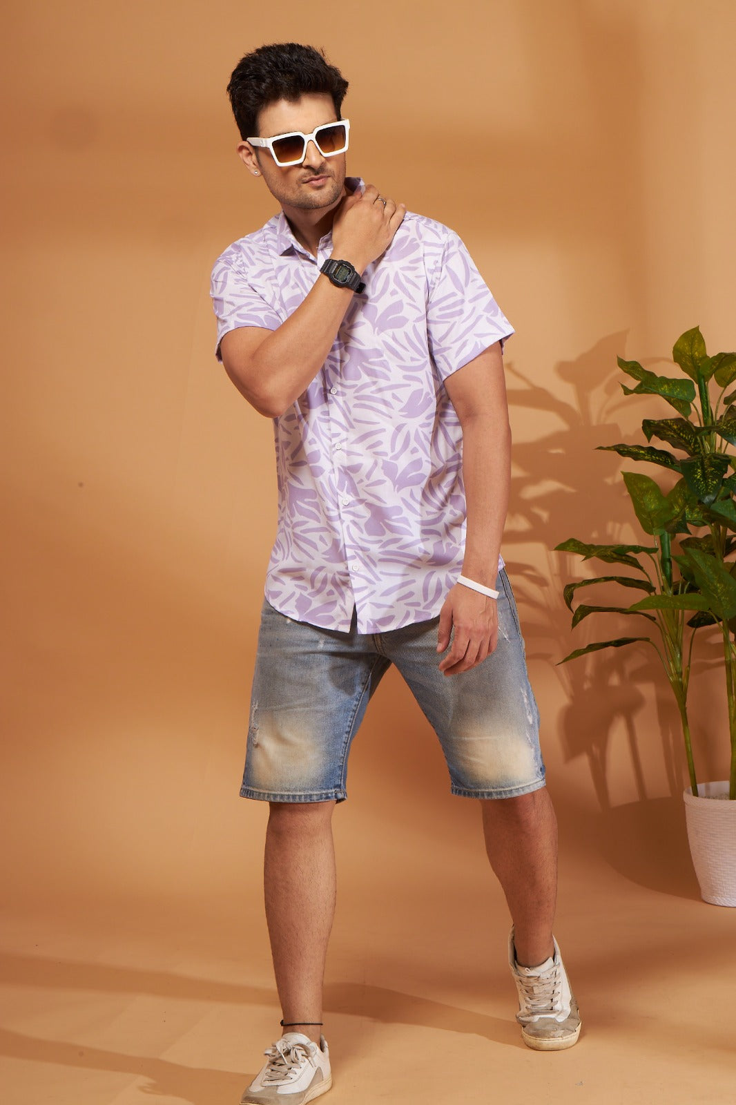 Lavender Abstract Shirt