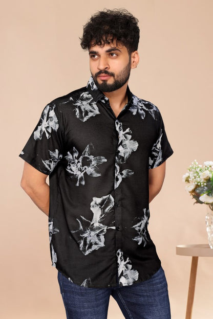 Exotic Black Casual Shirt