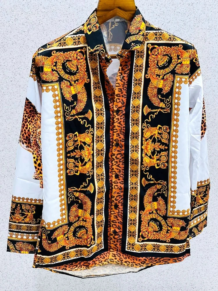 Baroque Motif Pushpa Shirt