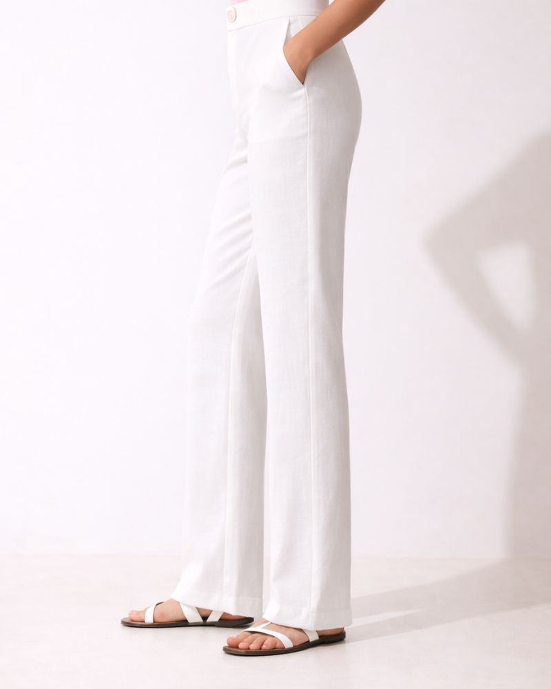 White Linen Pant