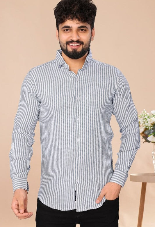 Green Stripes Bubble Shirt