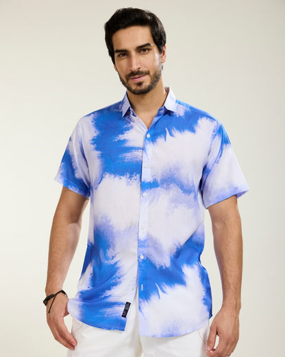 SeaBlue Tie-Dye Shirt